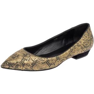 Giuseppe Zanotti Pre-owned, Pre-owned, Dames, Grijs, 37 EU, Tweed, Pre-owned Fabric flats