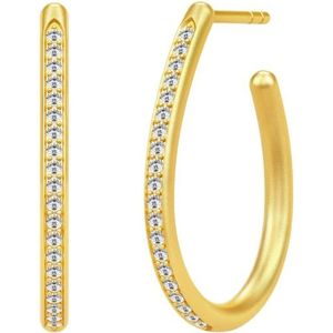 Julie Sandlau, Accessoires, Dames, Geel, ONE Size, Infinity Pear Hoops - Gold