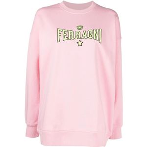 Chiara Ferragni Collection, Sweatshirt Roze, Dames, Maat:S