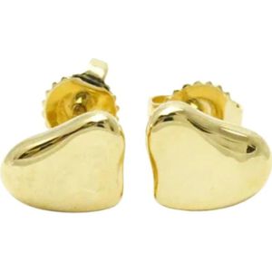 Tiffany & Co. Pre-owned, Pre-owned, Dames, Geel, ONE Size, Tweed, Pre-owned Yellow Gold earrings