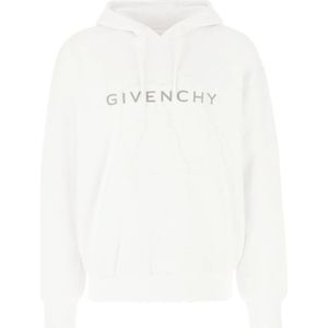 Givenchy, Sweatshirts & Hoodies, Heren, Wit, S, Katoen, Hoodies