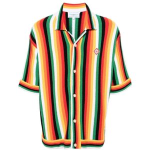 Casablanca, Gestreept Katoenen Overhemd Veelkleurig, Heren, Maat:XL