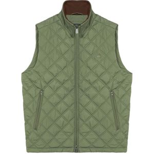 Brooks Brothers, Groene polyester vest Groen, Heren, Maat:S