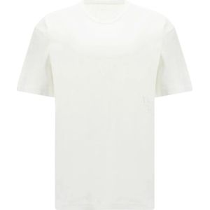 Alexander Wang, Zwarte Katoenen Korte Mouw T-Shirt Wit, Dames, Maat:M