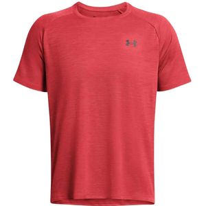 Under Armour, Tops, Heren, Rood, L, Polyester, Rood Zonnewende Textuur T-Shirt