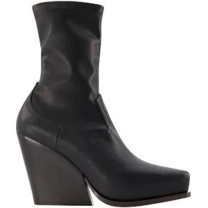 Stella McCartney Pre-owned, Pre-owned, Dames, Zwart, 39 EU, Leer, Pre-owned Leather boots
