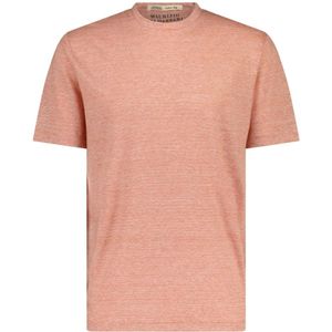 Maurizio Baldassari, Tops, Heren, Oranje, XL, Leer, T-Shirts