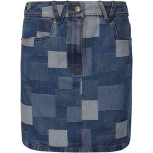 A.p.c., Mary-Jane Rok Blauw, Dames, Maat:S