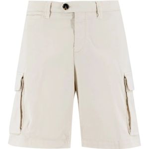 Brunello Cucinelli, Veelzijdige Bermuda Shorts Wit, Heren, Maat:3XL