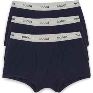 Boggi Milano, Ondergoed, Heren, Blauw, XL, Katoen, Stretch katoenen jersey boxershorts