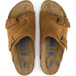 Birkenstock, Schoenen, Dames, Bruin, 38 EU, Leer, Platte Sandalen, Zurich Mink Bruine Moccasin