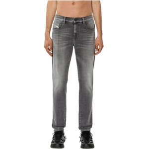 Diesel, Jeans, Heren, Grijs, W31 L32, Katoen, Slim-fit Grijze Jeans