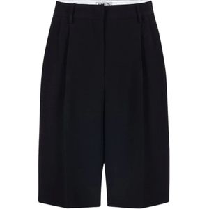 Iceberg, Korte broeken, Dames, Zwart, L, Elegante zwarte Bermuda shorts