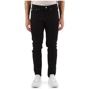 Calvin Klein Jeans, Jeans, Heren, Zwart, W29, Katoen, Regular Taper Jeans Vijf Zakken