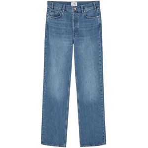 Anine Bing, Jeans, Dames, Blauw, W26, Denim, Blauwe Gewassen Denim Jeans
