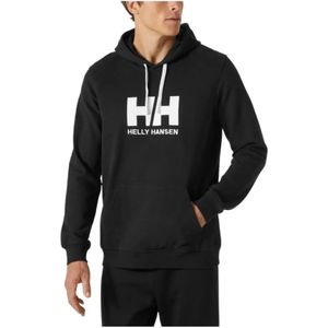 Hoodie Helly Hansen Men Logo Hoodie Black