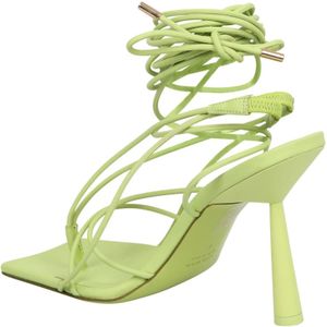 Gia Borghini, Schoenen, Dames, Groen, 36 EU, Leer, Sandali