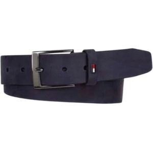 Tommy Hilfiger, Accessoires, Heren, Blauw, 100 CM, Heren Nubuck Riem