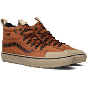 Vans, Schoenen, Heren, Bruin, 43 EU, Suède, Waterdichte hoge sneakers Camel