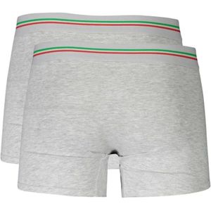 Aeronautica Militare, Ondergoed, Heren, Grijs, L, Katoen, Grijze Katoenen Boxershorts Bi-Pack