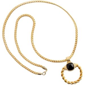 Givenchy Pre-owned, Pre-owned Yellow Gold necklaces Geel, Dames, Maat:ONE Size