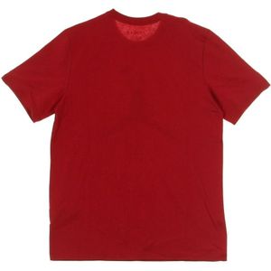 Jordan, Tops, Heren, Rood, XL, Katoen, Jumpman Crew T-Shirt Rood/Zwart