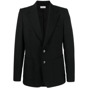 Dries Van Noten, Elegante zwarte blazer voor heren Zwart, Heren, Maat:L