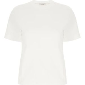Salvatore Ferragamo, Casual Katoenen T-Shirt Wit, Dames, Maat:M