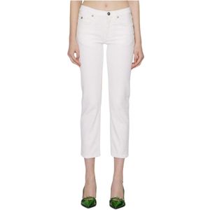 John Richmond, Jeans, Dames, Wit, W27, Katoen, Mid-Rise Skinny Jeans