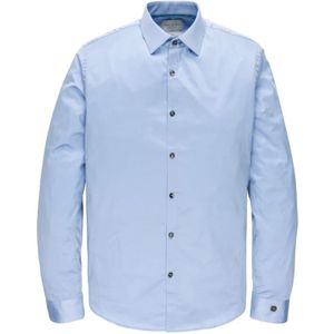 Cast Iron, Overhemden, Heren, Blauw, S, Katoen, Overhemd- CI L/S Shirt Corbra