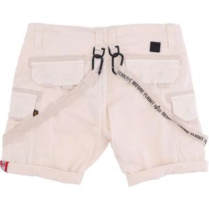 Alpha Industries, Korte broeken, Heren, Wit, W36, Short Shorts