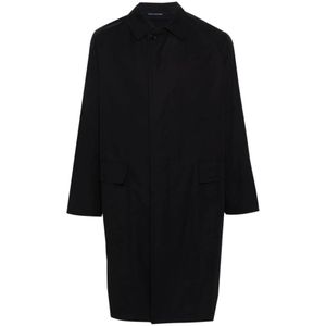 Tagliatore, Single-Breasted Coats Zwart, Heren, Maat:XL