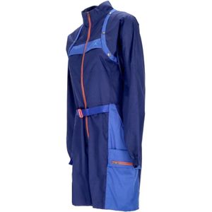 Jordan, Jumpsuits & Playsuits, Dames, Blauw, M, Polyester, Blauwe Utility Jumpsuit met Afneembare Vest