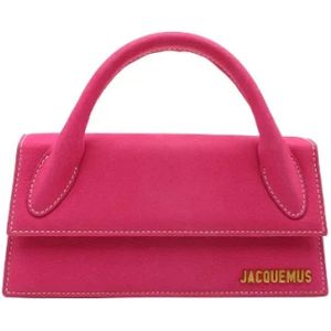 Jacquemus Pre-owned, Pre-owned, Dames, Roze, ONE Size, Leer, Tweedehands leren handtassen
