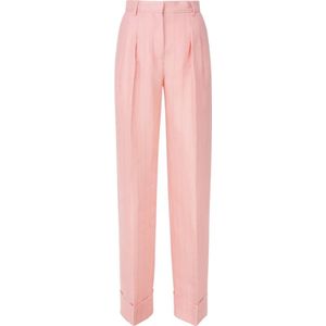 Andamane, Broeken, Dames, Roze, M, Linnen, Roze Linnenmix Broek