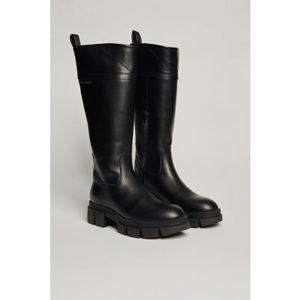 Karl Lagerfeld, Schoenen, Dames, Zwart, 40 EU, Stijlvolle Aria Riding Boot Hi