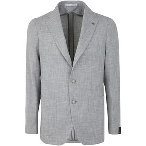 Tagliatore, Elegante Grijze Blazer Grijs, Heren, Maat:2XL