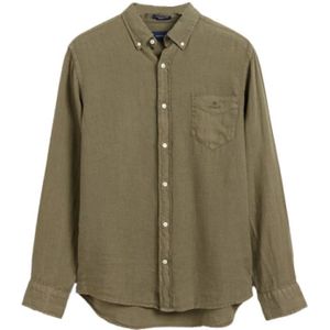 Gant, Overhemden, Heren, Groen, XL, Het casual overhemd