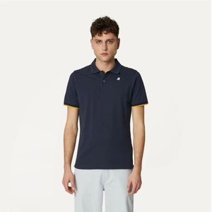 K-Way, Tops, Heren, Blauw, M, Katoen, Vincent Polo Shirt