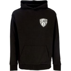 New Era, Sweatshirts & Hoodies, Heren, Zwart, S, NBA Team Logo Hoodie Zwart/Wit