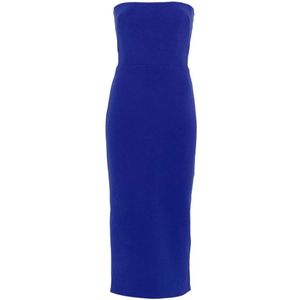 Alex Perry, Ultramarijn Blauwe Strapless Jurk Blauw, Dames, Maat:M