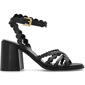 See by Chloé, ‘Kaddy’ sandalen met hakken Zwart, Dames, Maat:37 EU