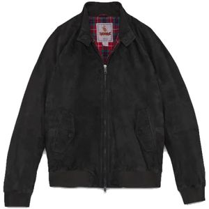 Baracuta, Jassen, Heren, Groen, L, Leer, Winter G9 Suede Harrington Jack Groen