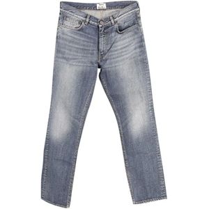 Acne Studios Pre-owned, Pre-owned Cotton jeans Blauw, unisex, Maat:M