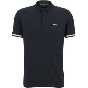 Hugo Boss, Tops, Heren, Blauw, S, Katoen, Blauwe T-shirts en Polos voor Heren