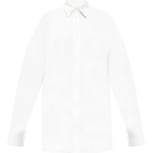 Balenciaga, Blouses & Shirts, Dames, Wit, S, Katoen, Blouse overhemd