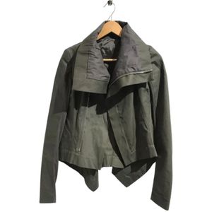 Rick Owens Pre-owned, Pre-owned, Dames, Groen, S, Katoen, Pre-owned Cotton outerwear