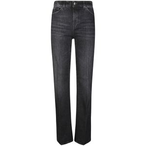 Dondup, Jeans, Dames, Zwart, W29, Denim, Denim Palazzo Juweelknoop Broek