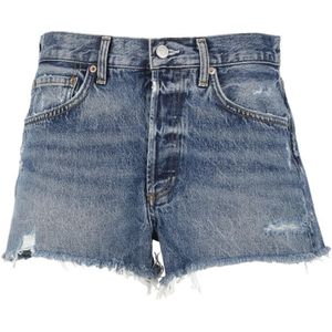 Agolde, Denim Shorts Blauw, Dames, Maat:W25