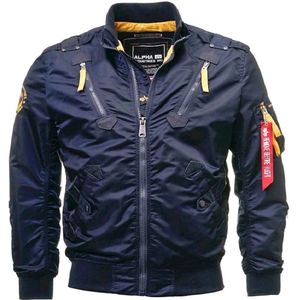 Alpha Industries, Falcon II Vluchtjack, Rep. Blauw Blauw, Heren, Maat:L